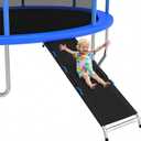 Trampoline Ladder, with Handrails, Universal Children's Trampoline Slide, Trampoline Slide Attachment,Safety Trampoline Accessories,Suitable for Children to Climb Up and Slide Down