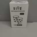 SIUQ 300 Pack 3 oz Paper Cups, Disposable Bathroom Cups, Small Mouthwash Cup, Hot/Cold Beverage Drinking Cups, Mini Paper Cups for Bathroom, Birthday Party, Travel, Events, Picnic, BBQ (Daisy)