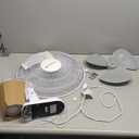 Comfort Zone Oscillating Wall Mount Fan with Adjustable Tilt, 16 inch, 3 Speed, Metal Grille, 90 Degree Oscillation, Airflow 14.07 ft/sec, Ideal for Home, Bedroom, Gym & Office, CZ16W