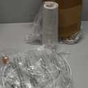 EDISHINE 21.85" Farmhouse Table Lamp, Rustic Bedside Lamp, Water Transfer Rose Wood Grain Metal Base, Beige Linen Shade, Modern Nightstand Light for Living Room, Bedroom, Office, E26 Base