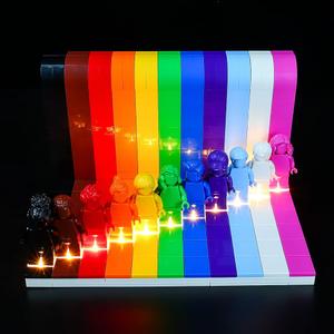 Kyglaring LED Lighting Kit Only - Lights Set Designed for Lego Everyone is Awesome 40516 Building Block Set - Not Include The Model (Classic Version)