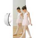 quegau Full Length Safety Shatterproof Mirror for Kids, Plastic Wall Mirror Made of Acrylic Plexiglass, 4 Pcs 12" x14", Long Bedroom Door Closet Mirror for Home Gym Body Workout