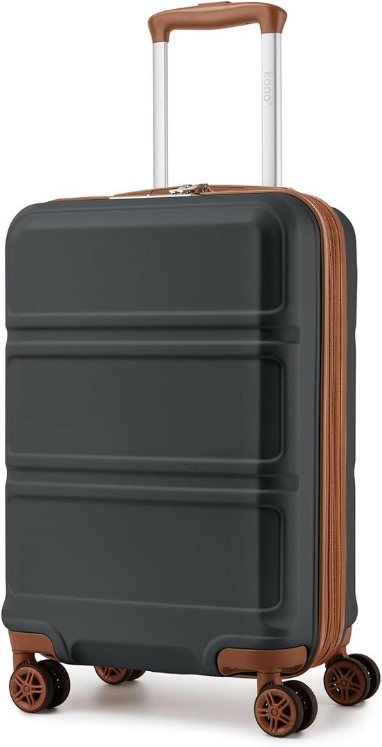 Kono Carry On Luggage 22x14x9 Airline Approved with Spinner Wheels, 20-inch Carry-on