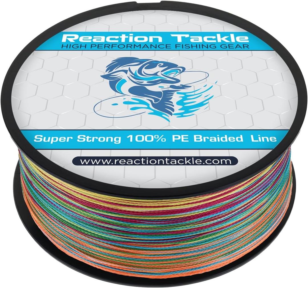 Reaction Tackle Braided Fishing Line - Pro Grade Power Performance for Saltwater or Freshwater Fish - Colored Fishing Line Braid for Extra Visibility (10 LB (150 yards)) Reaction Tackle Braided Fishing Line - Pro Grade Power Performance for Saltwater or Freshwater Fish - Colored Fishing Line Braid for Extra Visibility (10 LB (150 yards))
