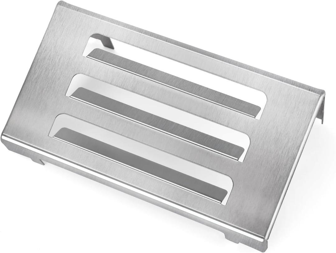 QuliMetal 67060 Heat Deflector for Spirit II 200 and Spirit II 300 Series Grills Model Years 2017 and Newer, Stainless Steel Heat Deflectors for Weber Spirit (22.5")