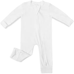 TotAha Baby Romper Jumpsuit Boys Girls, Long Sleeve Footless Pajamas for Newborns, Soft & Stretchy Infants Coveralls, 2 Pack, Size 2