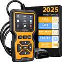 ZMOON ZM201 Professional OBD2 Scanner Diagnostic Tool, Enhanced Check Engine Code Reader with Reset OBDII/EOBD Car Diagnostic Scan Tools for All Vehicles After 1996, 2025 Upgraded (yellow)