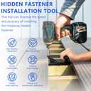 Hideaway Hidden Fastener Installation Tool, Compatible with Trex Hidden Fasteners, Installing Decking Boards Hidden Fastener in One Step, Included Star Drive Bit. Fast&efficient Installation Decking.