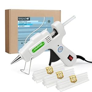 Hot Glue Gun with 30 Glue Sticks, Fast Preheating Hot Melt Gun, Mini Glue Gun Kit for Kids DIY School Craft Projects and Quick Home Repairs, 20W