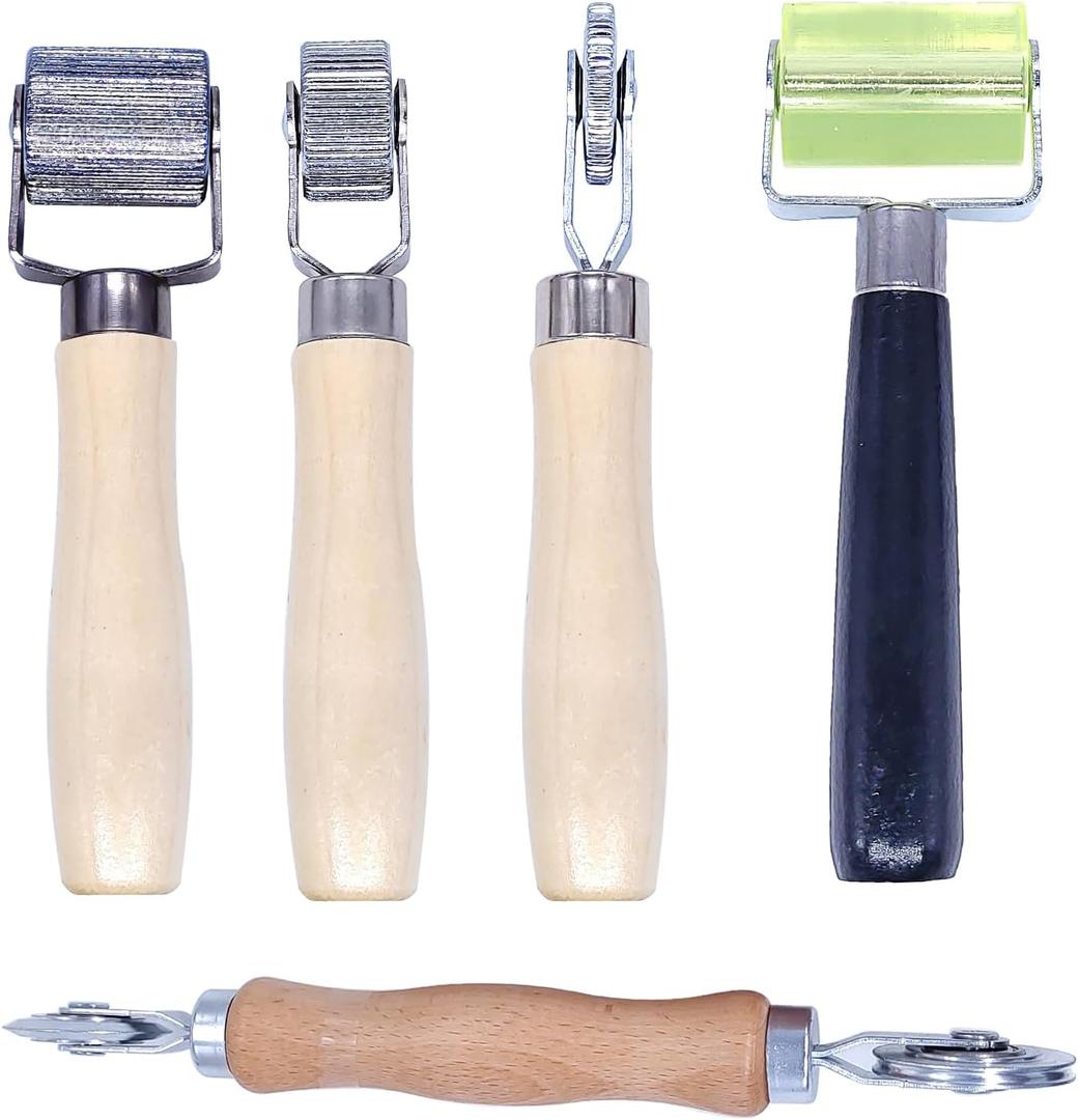Sound Deadener Roller Set - 5 Pcs Automotive Audio Sound Deadening Tool with Bearings Equipped Seam Roller