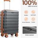 Luggage Sets 3 Piece, 20 Inch Hardshell Carry On Luggage 22x14x9 Airline Approved, Suitcase with TSA Locks & YKK Zippers, Carry On Suitcase with Wheels for Men & Women Travel