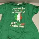 Everyone Is A Little Irish On St Patrick Day Except Italians T-Shirt (Green, XL)