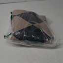 Lahome Checkered Easy Jute 5x7 Area Rugs, Washable Outdoor Patio Rug for Living Room Diamond Indoor Outdoor Carpet, Farmhouse Geometric Non Slip Black Carpet for Backyard Dining Room (Black/Checkerboard -2)