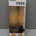 144 LED Artificial Lamp with Timer, DIY Birch Tree with Lights, USB/Battery Powered, Fairy Light Spirit Tree for Table Home Wedding Bedroom Christmas (Warm White) (2ft)