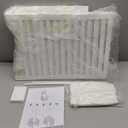 VASMIA Laundry Hamper with Lid, 90L Bamboo Large Laundry Basket with Removable Bag,Dirty Clothes Hamper for Bedroom Bathroom White