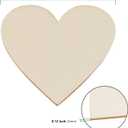 HAKZEON 3 Inches 100 PCS Wood Hearts Cutouts, Unfinished Wood Heart Slices, Blank Wooden Heart for DIY Crafts Projects, Decoration, Wedding