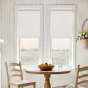 Beige Cordless Linen Semi Sheer Roller Shades for Windows 23" W x 72" H