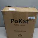 PoKat 23" Orange Table Lamps Decor for Living Room Set of 2, Modern Living Room Lamps for End Table, Ceramic Table Lamps for Bedroom, Contemporary Nightstand Lamps for Home Bedroom Decor