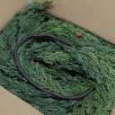 2PCS 6FT Christmas Garland, Cedar Garland -Realistic Greenery Cypress Pine Garland with Pinecones for Mantle Table Railing Fireplace Indoor & Outdoor Christmas Decoration