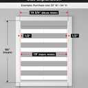 UNISHADES No Drill Cordless Zebra Blinds for Windows, Linen High Precision Fabrics, 21" W x 64" H Linen - Grey