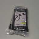 200 Pack Bulk KOOWIN Small 6 inch Nylon Plastic Cable Zip Ties Wire Wraps Black, Pack of 4