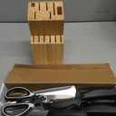 Knife Set, 14-Piece Kitchen Knife Set, German High Carbon Stainless Steel, Durable Knife Block, Black