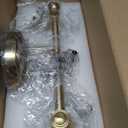 Gold Bathroom Vanity Light Fixtures, Traditional Aged Brass 2 Lights Wall Sconce Lighting with Opal Glass Shade, Porch Wall Mount Light Fixture for Bathroom, Mirror Cabinets Hallway Stairs