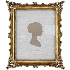 Sunlit Vintage Picture Frame 8x10 Inch, Luxury Antique Photo Frames with Glass Front, Photo Display, Tabletop Wall Hanging, Gift Ideas, Bronze Gold