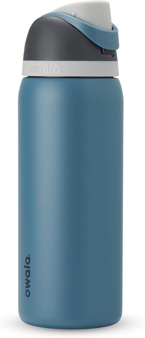 32oz Blue Oasis Stainless Steel Water Bottle by Owala