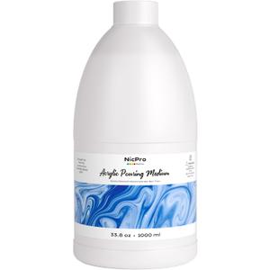 Nicpro Paint Thinner for Acrylic Painting, 33.8oz / 1000ml, Acrylic Paint Thinner, Acrylics Flow Medium Improve Flow Consistency