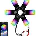 Air Cleaner LED Light 7.8" RGB Truck Decorative Hex Style Air Filter Lamp for Peterbilt, Freightliner, Kenworth, Trailers, RVs', Campers, with Smart App Control RGB Light
