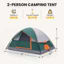 NEWBULIG 2 Person Camping Tent, Waterproof Windproof Tent with Rainfly for Outdoor,Enhanced Stability for Family Outdoor Camping Hiking, Lightweight Easy Setup with Carry Bag
