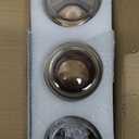 ComSaf Airtight Glass Storage Canister with Wood Lid(1.5 Qt), Set of 3 Glass Jars with Lids, Clear Food Storage Container Jar with Sealing Lids for Dry Food Cereal Oat Sugar Tea Coffee Beans, Round