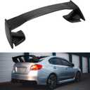 HECASA Trunk Spoiler Compatible with 2015-2021 Subaru WRX STI 4 Door Sedan Rear Trunk Spoiler Wing Lid ABS Plastic Carbon Fiber Color