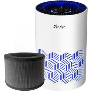 FreAire Air Purifiers for Bedroom Home with H13 HEPA Filter, Air Purifier with RGB Lights Air Purifiers for Pets Dust Smoke Pollen Dander Smell, Portable Air Purifier with Air Filter for Home
