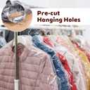 60 Pcs Dry Cleaning Bags, 35.4 x 23.6 In Clear Plastic Garment Bags for Coat Shirt Dust-Proof Clothing Storage Bag for Home, Dry Cleaners, Travel