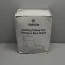 Vekkia 21" Reading Pillow for Sitting in Bed  60 Ergonomic Wedge Back Pillow, XL Side Pockets, Removable Cover, Support Chair for TV, Gaming, Working, Nursing, Recovery in Bed/Floor,Lightweight (21" Height(4'11"-5'11"), Gray)