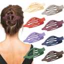 Sunolga 8PCS Flat Hair Clips for Women Matte Hair Claw Clips for Thick & Thin Hair No-Slip Hair Clips Strong Hold French Duckbill Styling Accessories