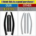 Tape-on Rain Guards for 2024 2025 Chevy Trax, for 2024 2025 Chevrolet Trax AccessoriesSide Vent Visors Shades Window Deflectors for Chevy Trax