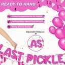 Fulmoon Pre Strung Funny Bachelorette Banner Naughty Bachelorette Party Decorations Glitter Bridal Shower Sign for Wedding Party Favor Supplies Gifts Ideas(Hot Pink)