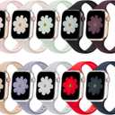 10 Pack Slim Bands Compatible with Apple Watch Bands 38mm 40mm 41mm 42mm 44mm 45mm 46mm 49mm, Soft Thin Silicone Sport Narrow Strap for iWatch Series 11/10/9/8/SE/7/6/5/4/3/2/1/Ultra Women Men (Sand Pink/Starlight/Soft Mint/Black/Dark Cherry/Milk Tea/Lavender Gray/Gray/Red/Abyss Blue)