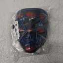 Max Fun Halloween Mask Glowing Gloves for Halloween Costume Cosplay Party Led Light Up Scary Masks for Halloween Party (B- Blue)