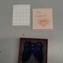 DUQGUHO Butterfly Gifts Decor Blue Butterflies Crystal Glass Figurines Flying Crystal Animal Collectible Desk Home Bedroom Office Decoration