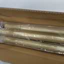 Tension Curtain Rod 41-126 Inch(4-10Ft),1.26'' Diameter,Long Heavy Duty Adjustable No Drill Shower Curtain Rod for Windows, Balcony, Room Divider Gold