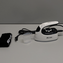 Sundu Mini Travel Iron with Steam,1000W Portable Non-Stick Soleplate Steam Samll Iron for Quilting & Sewing,300 Microsteam Holes,90ml water tank,lockable safety base,Digital Temperature Control (white)