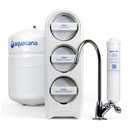 Aquasana SmartFlow Reverse Osmosis Water Filter | RO Under Sink System | WQA Certified up to 99.99% of 90 contaminants Including Fluoride, PFAS, Arsenic, Lead, and Chlorine | Chrome Faucet