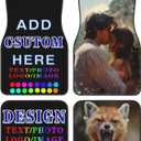 Custom Car Floor Mats for 4 Pieces Personalized Universal Car Foot Mats Add Your Photo Image Logo Text Customized Auto Interior Decorative Protection Foot Non Slip Carpet for for Sedan Truck Van SUV