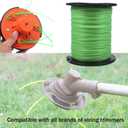 080 Trimmer Line Heavy Duty Weed Wacker String 5 LB Round Commercial String Trimmer Line .080 Inch-2000 Ft String Trimmer line