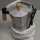 Electric Espresso Coffee Maker, Italian Coffee Pot, Electric Moka Pot, Cuban Coffee Maker, Portable Cafeteras Electricas Espresso Makers with Detachable Base 3 or 6 Cup (Silver)