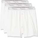 Organic Signatures Men's Boxers 100% Organic Cotton, Soft Boxers for Men, 3-Pack (Large, White)